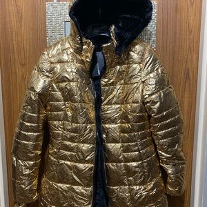 Metallic Puffer Coat NWT